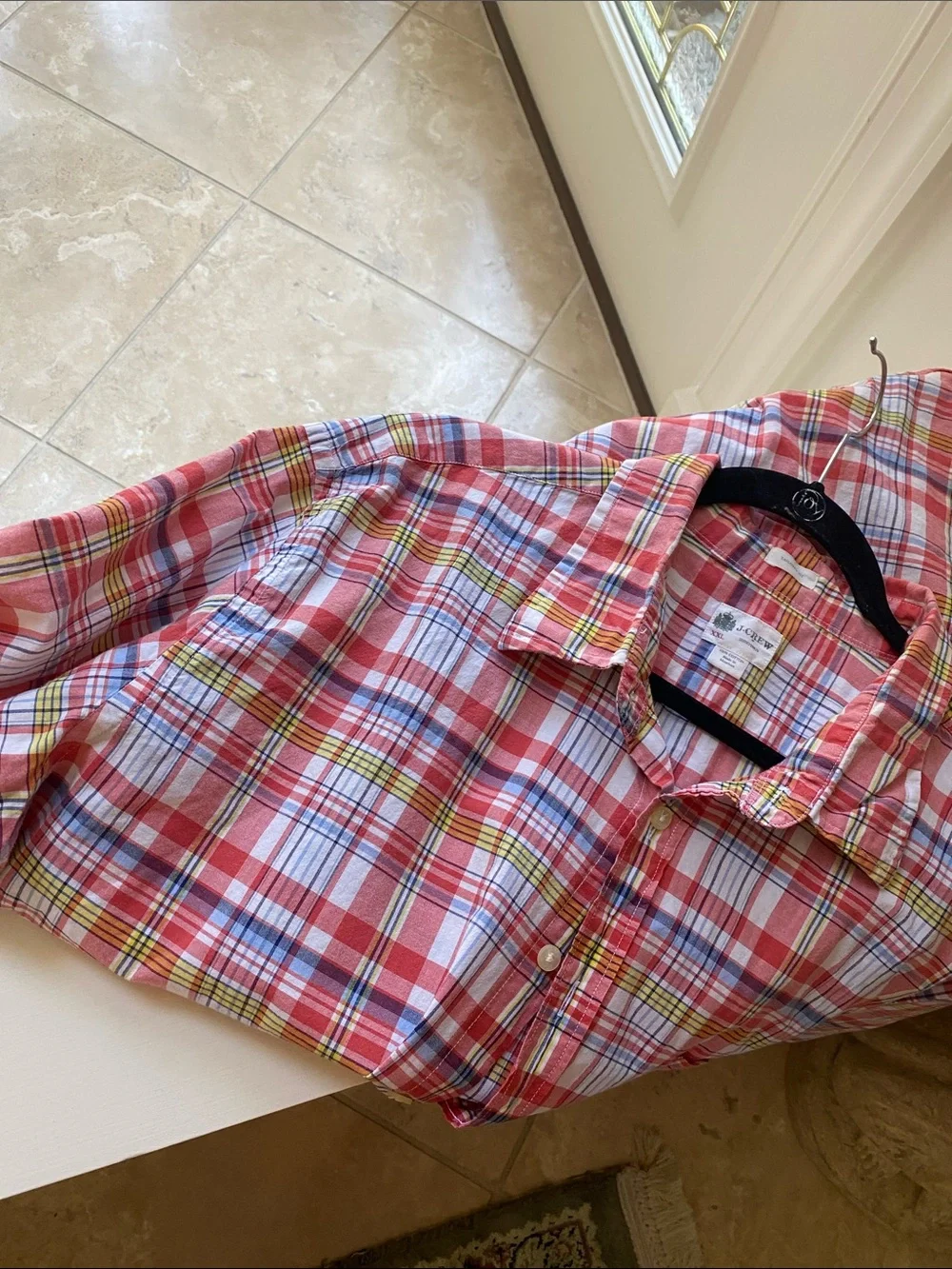 J. CREW Cotton Plaid Shirt